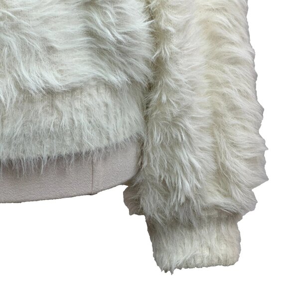 ๐ค Banana Republic โ Eyelash Off-Shoulder Sweater โ Cream โ Medium โ Worn 1X โจ - Picture 4 of 11